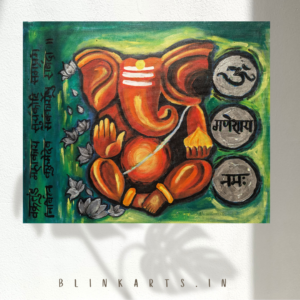 Colourful Ganesha Abstract Acrylic Painting Ganesha Painting Acrylic Artwork