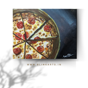 Pizza Acrylic Painting for sale