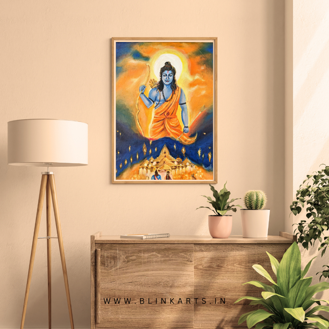 Ram lalla painting | Ram Mandir Painting | Acrylic Artwork – Custom ...