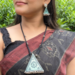 Beautiful Warli painting jewellery set, Best Handmade, Handcrafted Jewlery Online