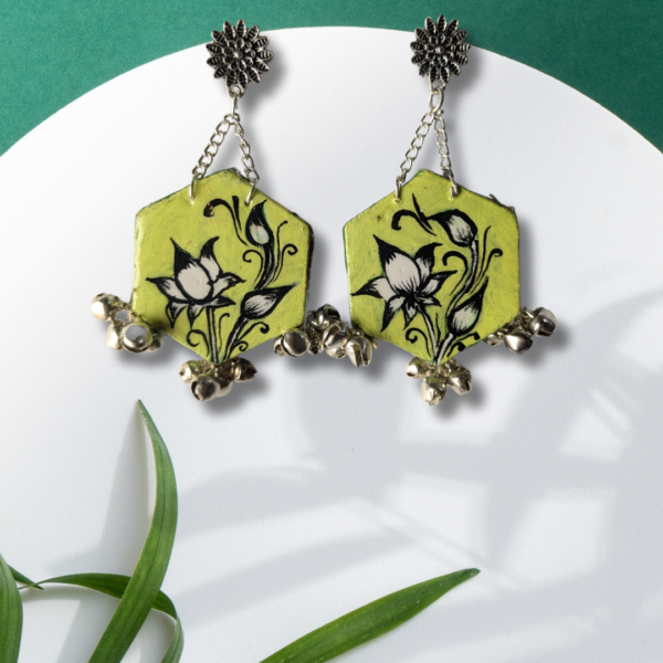 Green Buddha Earrings