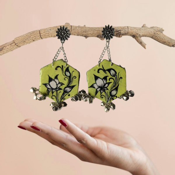 Green Buddha Earrings